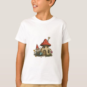 Masroom cartoon T-shirt design 