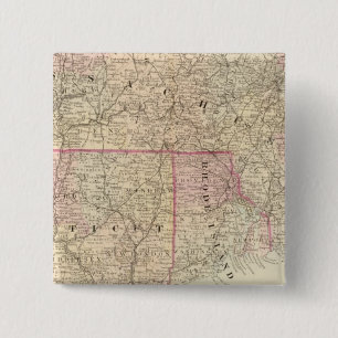 Mass, Conn, RI 2 Inch Square Button