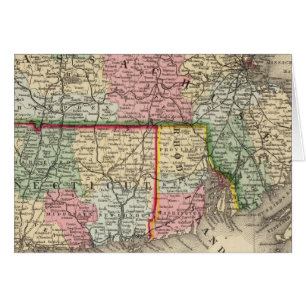 Mass, Conn, RI Map by Mitchell