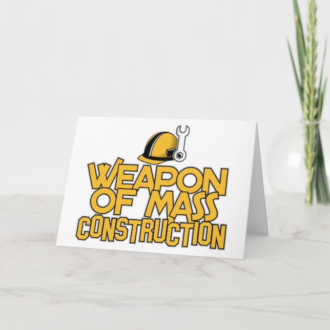 Mass Construction custom greeting cards (Front)