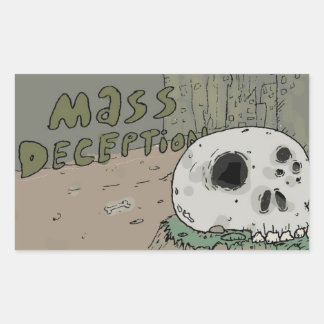 Mass Deception Skull Sticker