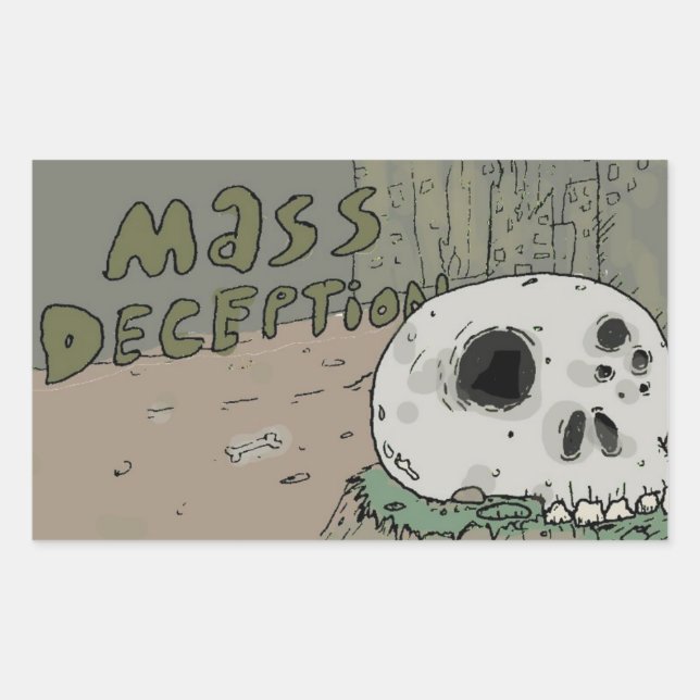 Mass Deception Skull Sticker (Front)