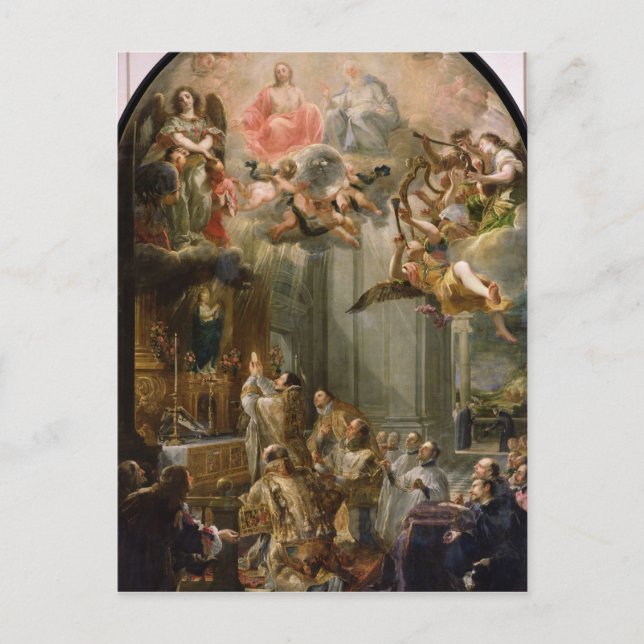 Mass for the Order of Trinitarians, 1666 Postcard (Front)