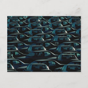 Mass of imported cars in storage depot, Toronto, O Postcard