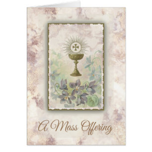Mass Offering Chalice Host Flowers