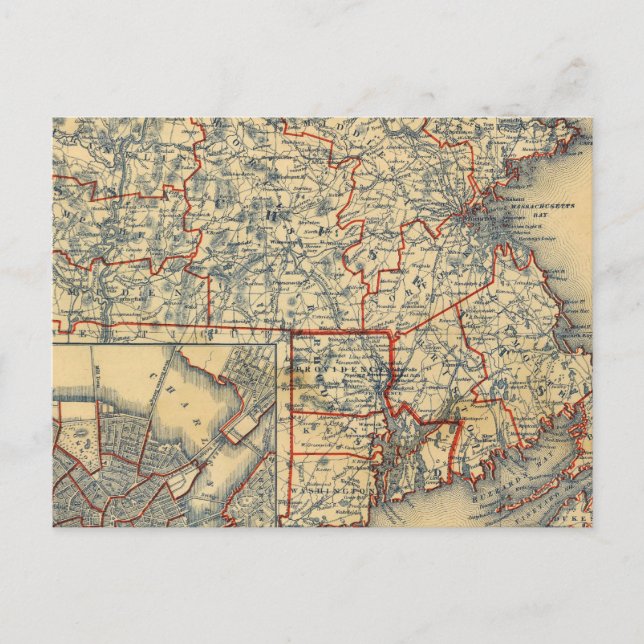 Mass, RI Postcard (Front)