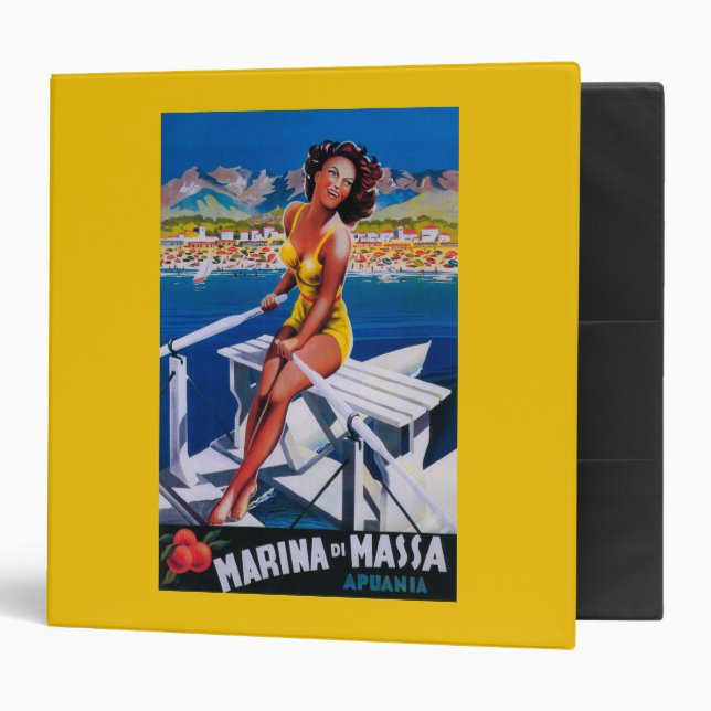 Massa Marina Travel Poster Binder (Front/Inside)