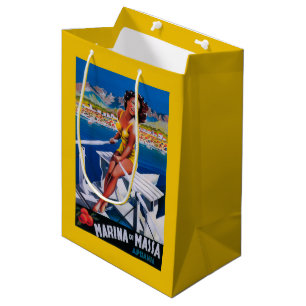Massa Marina Travel Poster Medium Gift Bag