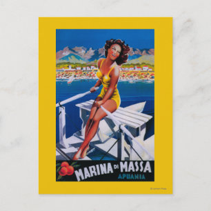 Massa Marina Travel Poster Postcard