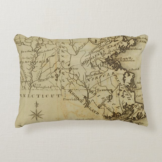 Massachusetts 3 accent pillow (Front)