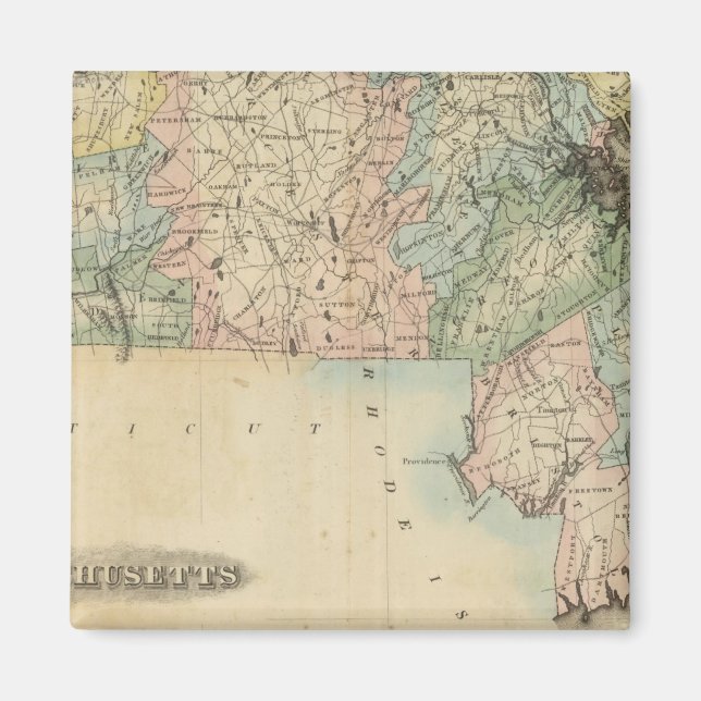 Massachusetts 5 magnet (Front)