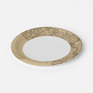 Massachusetts 5 paper plate