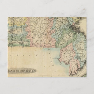 Massachusetts 5 postcard