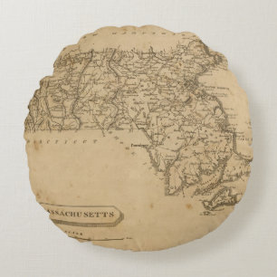 Massachusetts 5 round pillow