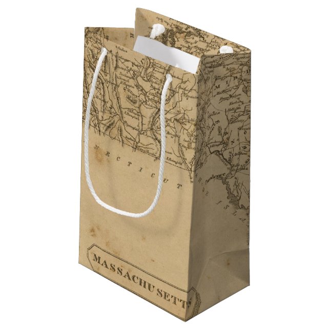 Massachusetts 5 small gift bag (Back Angled)