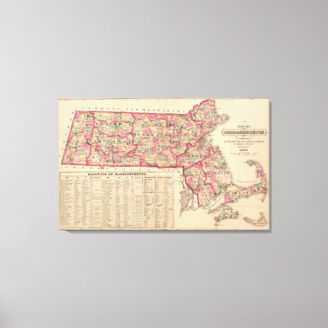Massachusetts 7 canvas print (Front)