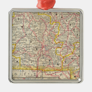 Massachusetts 8 metal ornament