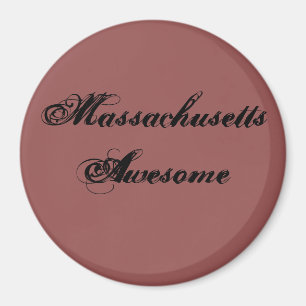 Massachusetts Awesome Quote Magnet