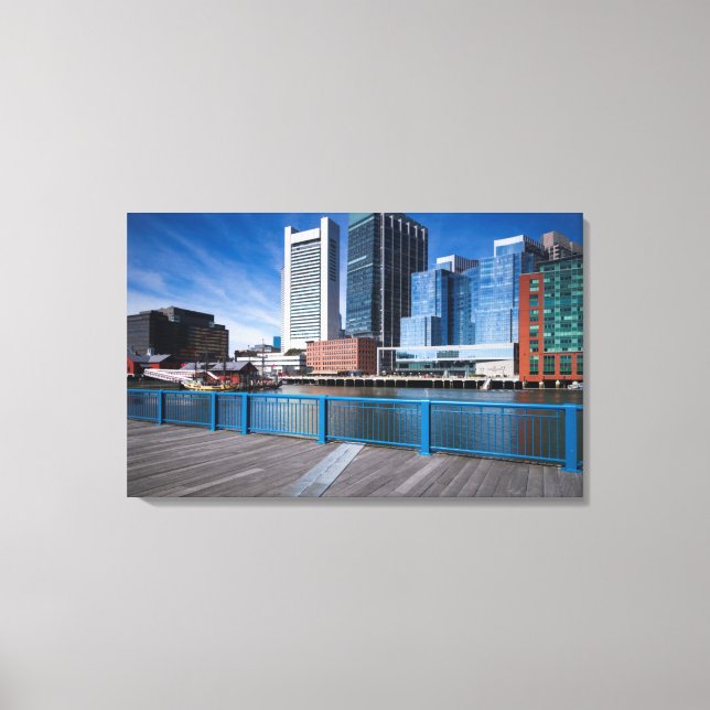 Massachusetts, Boston, Federal Reserve Bank Canvas Print (Front)