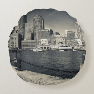 Massachusetts, Boston, Rowe's Wharf buildings Round Pillow