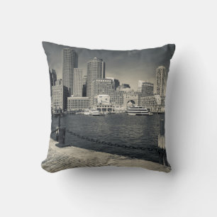 Massachusetts, Boston, Rowe's Wharf buildings Throw Pillow