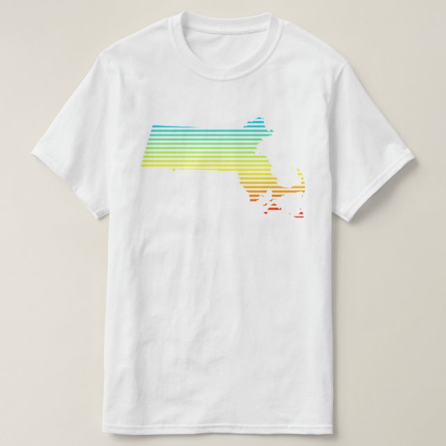 massachusetts chill fade T-Shirt (Design Front)