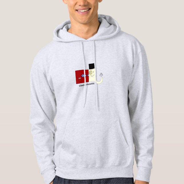 Massachusetts Classachusetts Men's Hoodie (Front)
