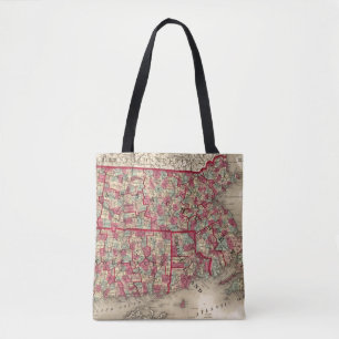 Massachusetts, Connecticut, and Rhode Island Tote Bag