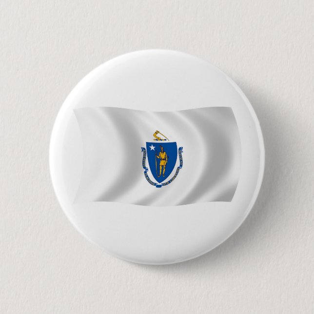 Massachusetts Flag Button (Front)