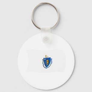 Massachusetts Flag Keychain