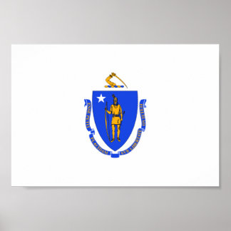 Massachusetts Flag Poster