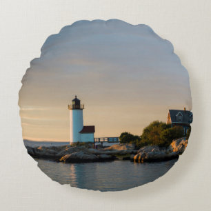 Massachusetts, Gloucester, Annisquam, Annisquam Round Pillow