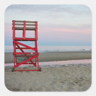 Massachusetts, Gloucester, Good Harbour Beach Square Sticker