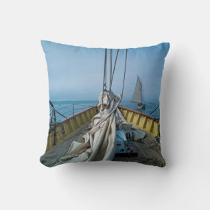 Massachusetts, Gloucester, Schooner Festival 3 Throw Pillow