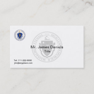 Massachusetts Great Seal Business Card