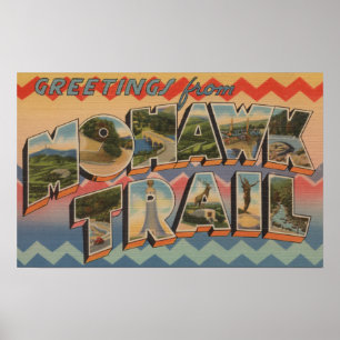 Massachusetts - Greetings from Mohawk Trail 2 Poster