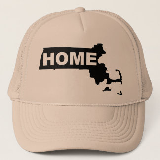 Massachusetts Home Away From Ball Cap Hat
