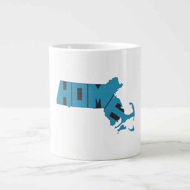 Massachusetts Home State Large Coffee Mug (Front)