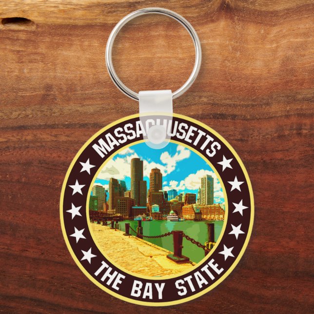 Massachusetts                                      keychain (Front)