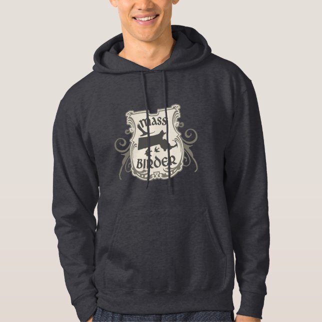 Massachusetts "Mass" Birder Hoodie (Front)