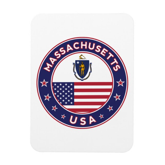 Massachusetts, Massachusetts sticker, phone case Magnet (Vertical)