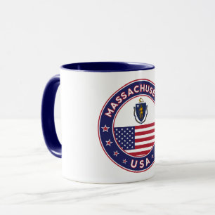 Massachusetts, Massachusetts sticker, phone case Mug