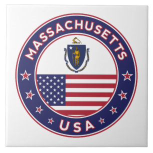 Massachusetts, Massachusetts sticker, phone case Tile