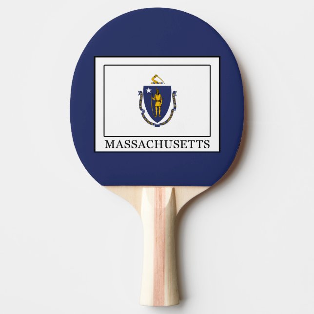Massachusetts Ping Pong Paddle (Front)