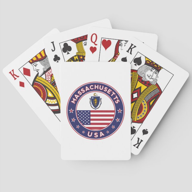 Massachusetts Playing Cards (Back)