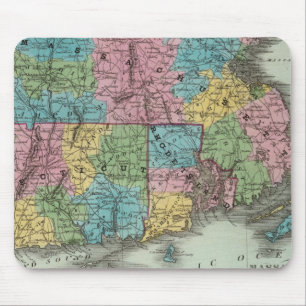 Massachusetts Rhode Island And Connecticut Mouse Pad