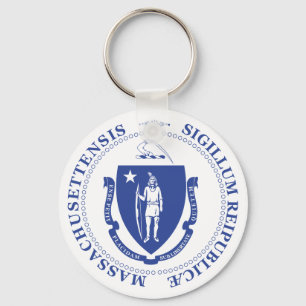 Massachusetts sign keychain