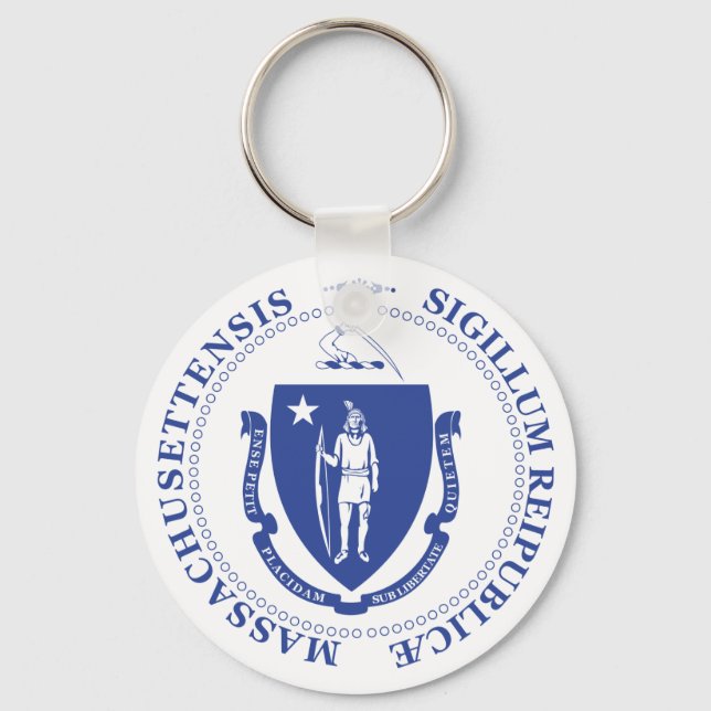 Massachusetts sign keychain (Front)