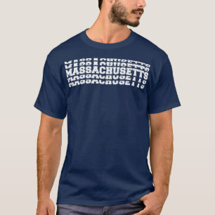 Massachusetts Stacked Vintage T-Shirt