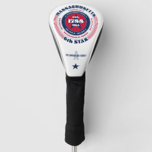 Massachusetts State Circle Custom Golf Head Cover